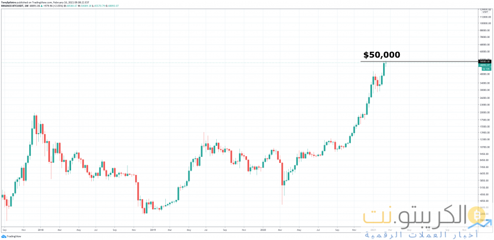 بيتكوين btc market