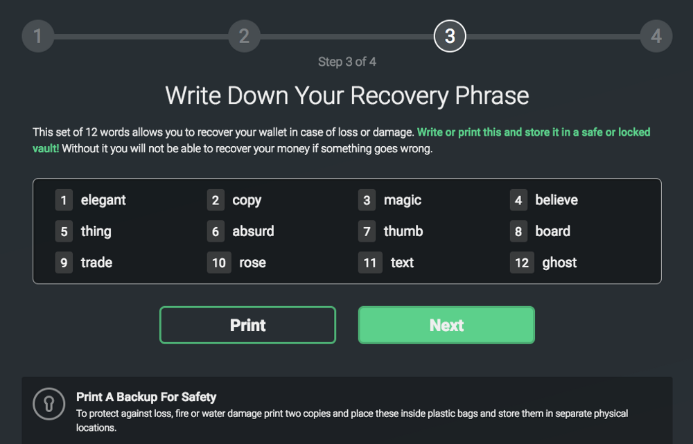 coinbase 12 word recovery phrase